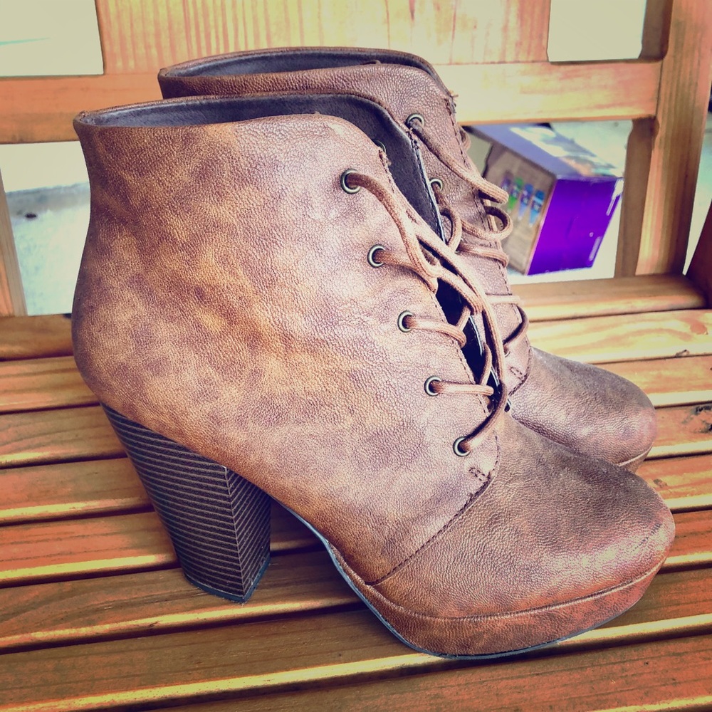 High heel ankle boots